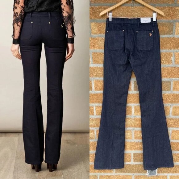 M.i.h Jeans Women's Blue Marrakesh High-rise Kick-flare Jeans 27 - Picture 2 of 15